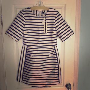 Topshop Satin Striped dress w/ tags